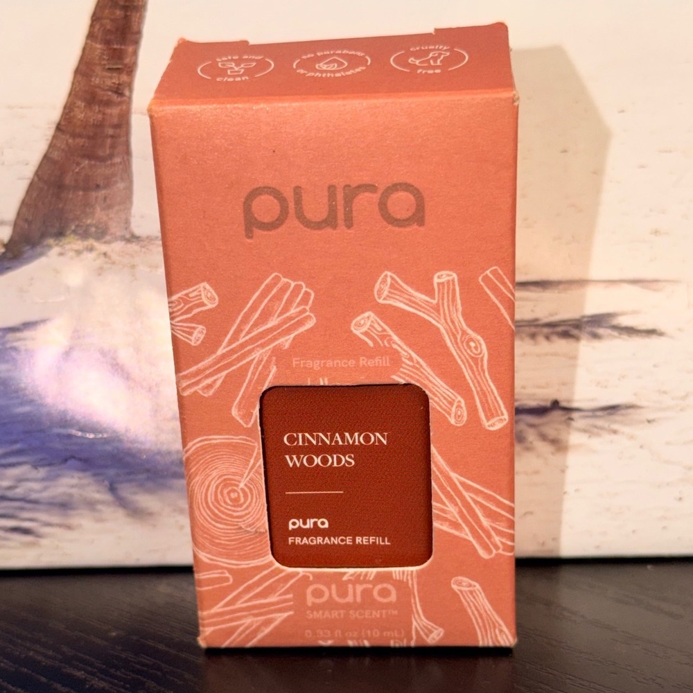 Pura Smart Scent Fragrance Refill Cinnamon Woods 0.33 fl oz 10mL New in Box